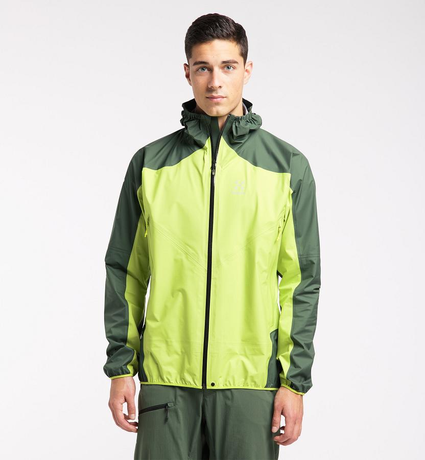 Haglöfs L.I.M Comp Waterproof Jacket Light Green For Mens CKDPS6970 Australia